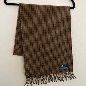 Polo houndstooth check scarf